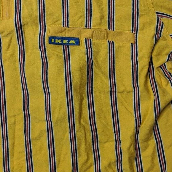 Ikea Yellow Striped Employee Uniform Shirt - Picture 4 of 7